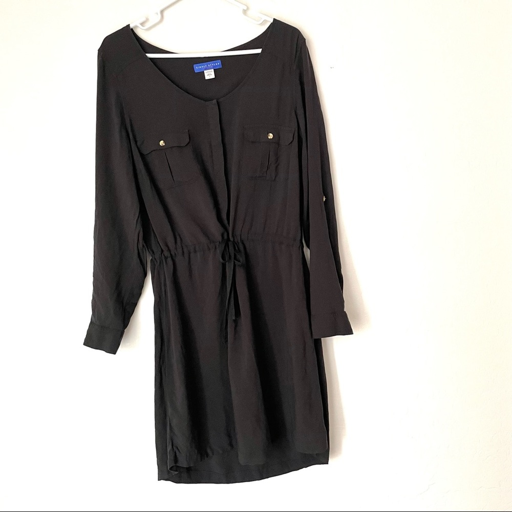 Simply Styled Made by Sears Black Dress Size Large